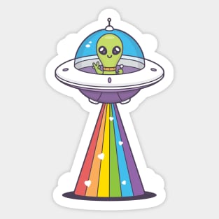 Peace, Love and Space Sticker